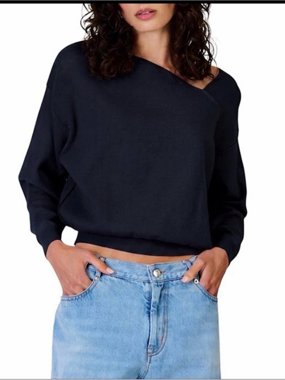 Line and Dot Favorite Off-The-Shoulder Sweater